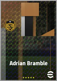 Adrian Bramble eFootball 2026 player card, 65 OVR CB