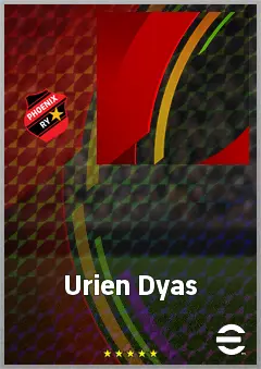 Urien Dyas eFootball 2026 player card, 59 OVR CMF