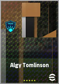 Algy Tomlinson eFootball 2026 player card, 64 OVR AMF
