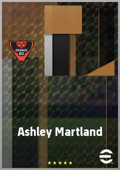 Ashley Martland eFootball 2026 player card, 68 OVR CF