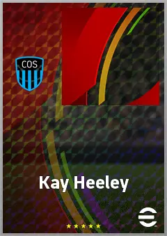 Kay Heeley eFootball 2026 player card, 64 OVR RWF