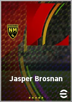 Jasper Brosnan eFootball 2026 player card, 60 OVR GK