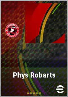 Phys Robarts eFootball 2026 player card, 67 OVR CMF