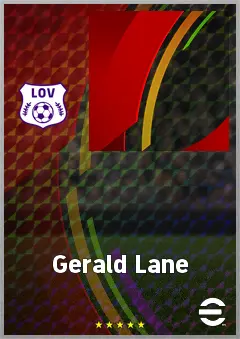 Gerald Lane eFootball 2026 player card, 60 OVR CMF