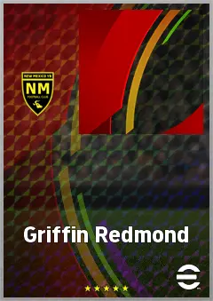 Griffin Redmond eFootball 2026 player card, 64 OVR CMF