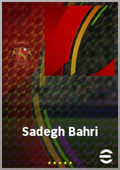 Sadegh Bahri eFootball 2026 player card, 58 OVR LMF