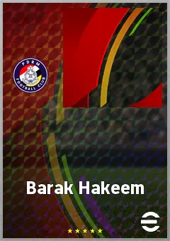 Barak Hakeem eFootball 2026 player card, 58 OVR AMF