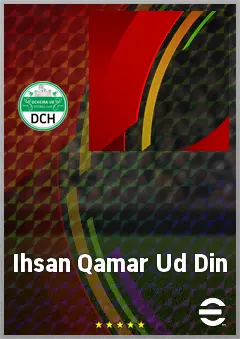 Ihsan Qamar Ud Din eFootball 2026 player card, 56 OVR DMF