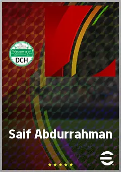 Saif Abdurrahman eFootball 2026 player card, 55 OVR DMF