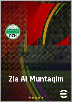 Zia Al Muntaqim eFootball 2026 player card, 57 OVR LWF