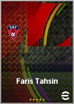 Faris Tahsin eFootball 2026 player card, 56 OVR RB