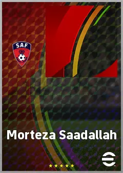 Morteza Saadallah eFootball 2026 player card, 56 OVR DMF