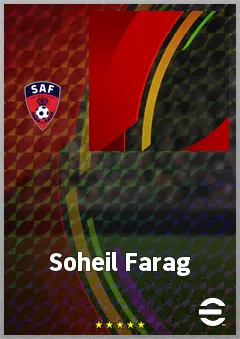 Soheil Farag eFootball 2026 player card, 58 OVR AMF