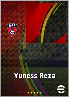 Yuness Reza eFootball 2026 player card, 56 OVR DMF