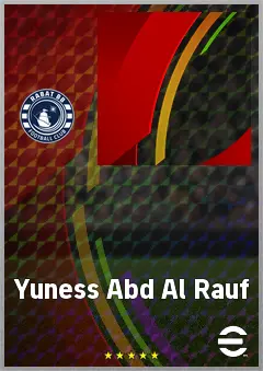 Yuness Abd Al Rauf eFootball 2026 player card, 58 OVR RMF