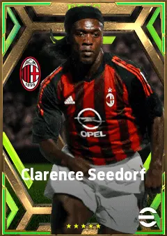 Clarence Seedorf eFootball 2026 player card, 82 OVR CMF