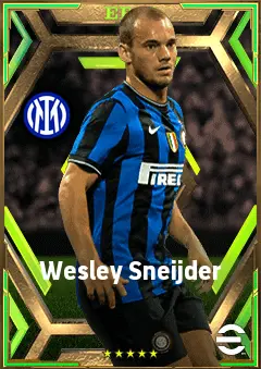 Wesley Sneijder eFootball 2026 player card, 83 OVR AMF