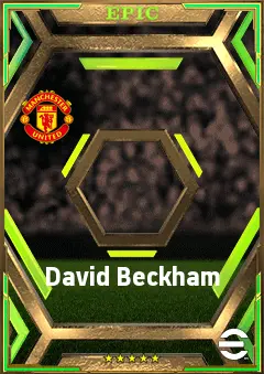 David Beckham eFootball 2026 player card, 82 OVR RMF