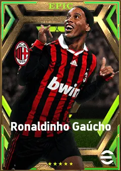 Ronaldinho Gaúcho eFootball 2026 player card, 85 OVR AMF