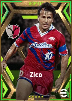 Zico eFootball 2026 player card, 80 OVR AMF