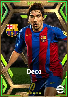 Deco eFootball 2026 player card, 81 OVR AMF