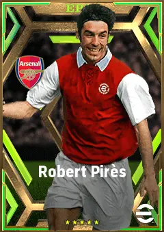 Robert Pirès eFootball 2026 player card, 82 OVR LMF