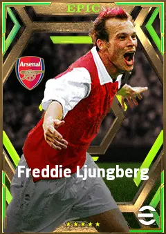 Freddie Ljungberg eFootball 2026 player card, 80 OVR RMF