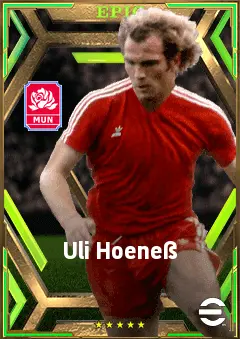 Uli Hoeneß eFootball 2026 player card, 81 OVR RWF