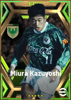Miura Kazuyoshi eFootball 2026 player card, 79 OVR CF