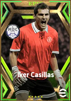 Iker Casillas eFootball 2026 player card, 87 OVR GK