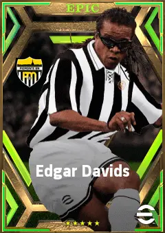Edgar Davids eFootball 2026 player card, 82 OVR DMF