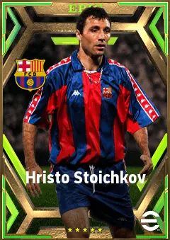 Hristo Stoichkov eFootball 2026 player card, 85 OVR SS