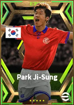 Park Ji-Sung eFootball 2026 player card, 80 OVR LMF