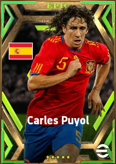 Carles Puyol eFootball 2026 player card, 83 OVR CB
