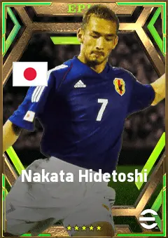 Nakata Hidetoshi eFootball 2026 player card, 80 OVR AMF