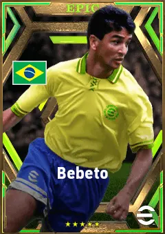 Bebeto eFootball 2026 player card, 80 OVR SS
