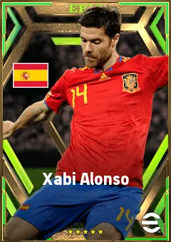 Xabi Alonso eFootball 2026 player card, 83 OVR DMF