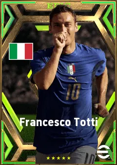 Francesco Totti eFootball 2026 player card, 84 OVR SS