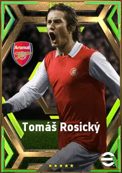 Tomáš Rosický eFootball 2026 player card, 80 OVR AMF