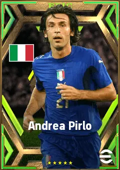 Andrea Pirlo eFootball 2026 player card, 83 OVR DMF