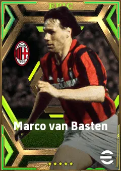Marco van Basten eFootball 2026 player card, 86 OVR CF