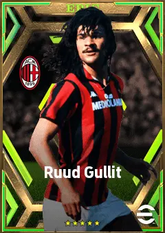 Ruud Gullit eFootball 2026 player card, 84 OVR AMF