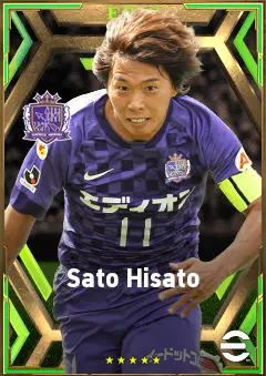 Sato Hisato eFootball 2026 player card, 79 OVR CF