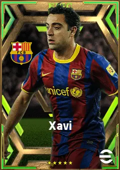 Xavi eFootball 2026 player card, 83 OVR CMF