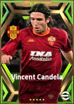 Vincent Candela eFootball 2026 player card, 81 OVR LB