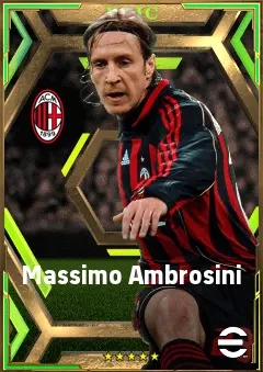 Massimo Ambrosini eFootball 2026 player card, 81 OVR DMF