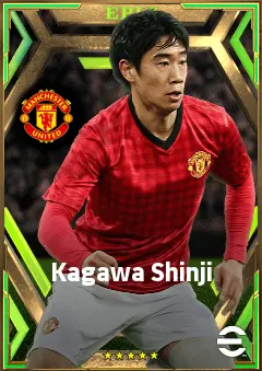 Kagawa Shinji eFootball 2026 player card, 81 OVR AMF