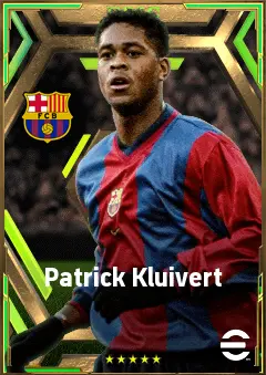 Patrick Kluivert eFootball 2026 player card, 83 OVR CF
