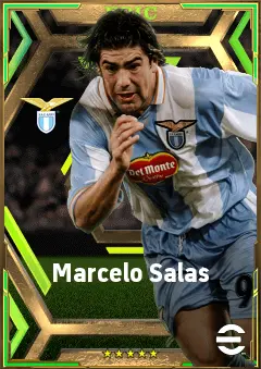 Marcelo Salas eFootball 2026 player card, 81 OVR CF