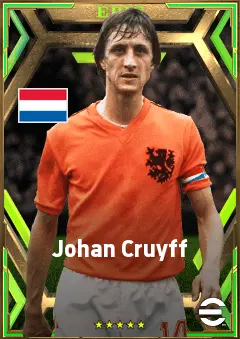 Johan Cruyff eFootball 2026 player card, 86 OVR CF